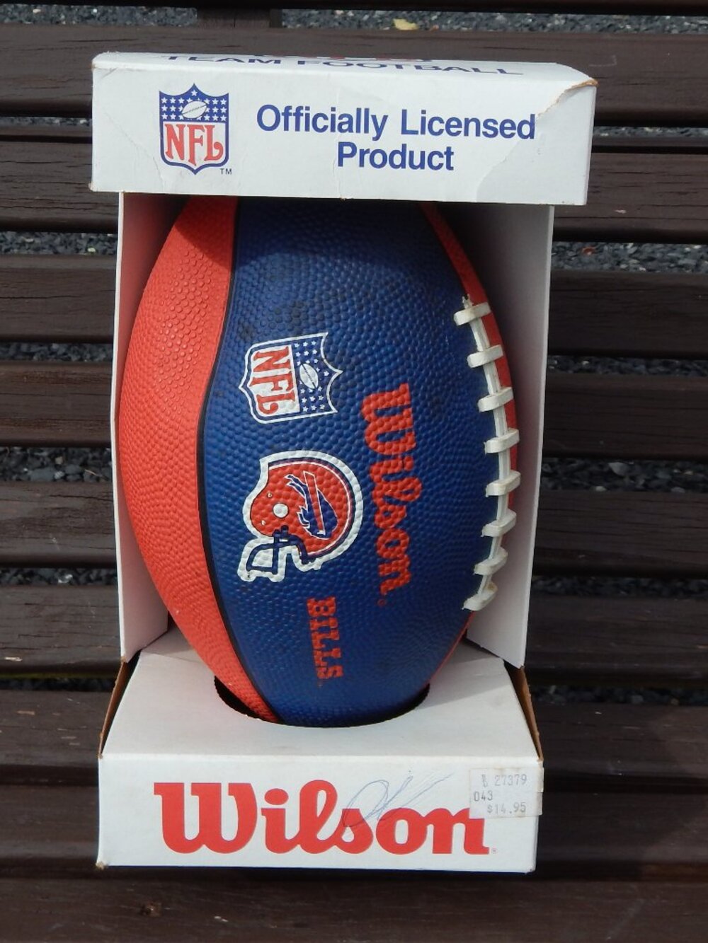 Wilson Buffalo Bills JR Size Football Vintage In Box